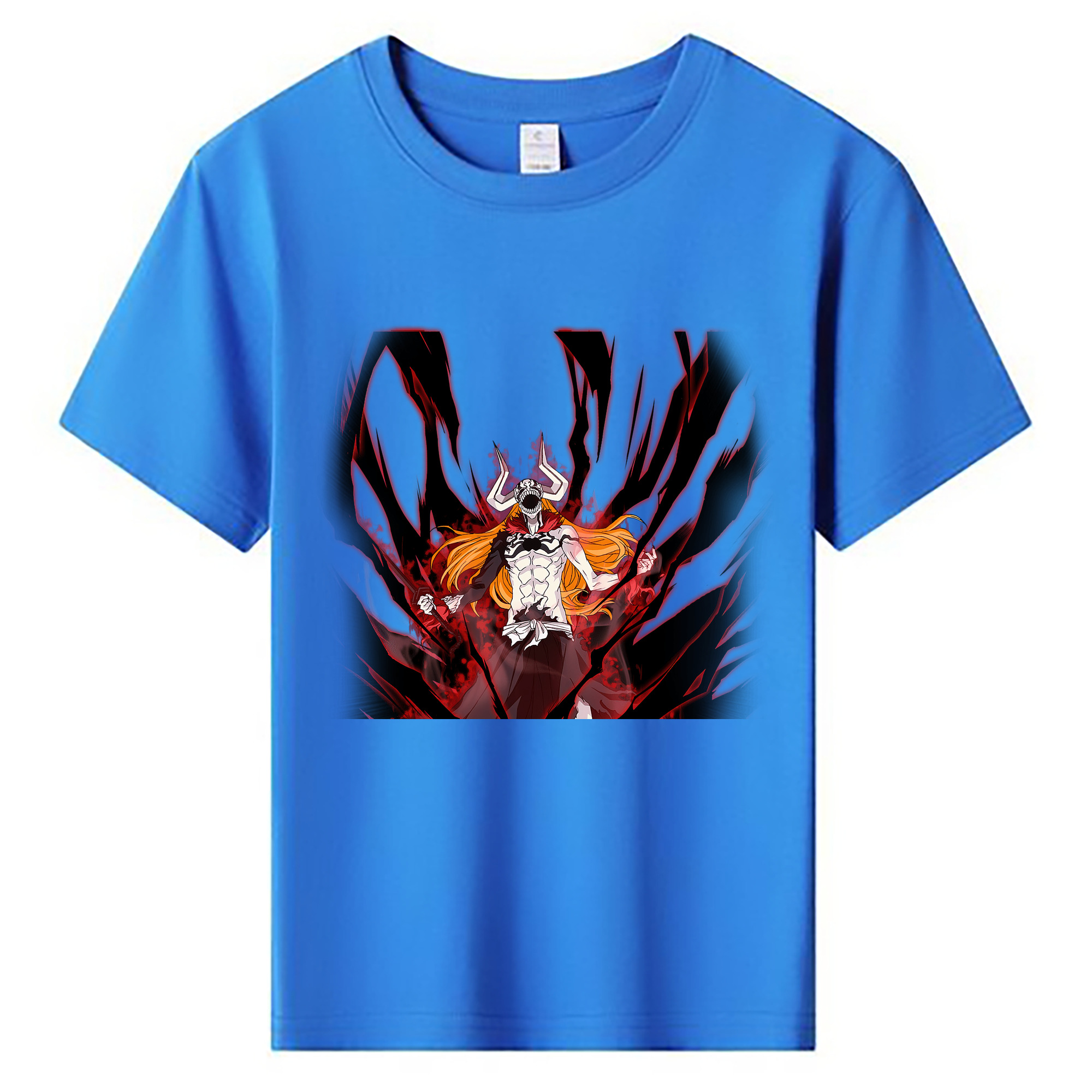 （画像用） ブリーチ 黒崎一護（くろさき いちご）BLEACH Kurosaki Ichigo 綿100％キッズTシャツ（フロントプリント）